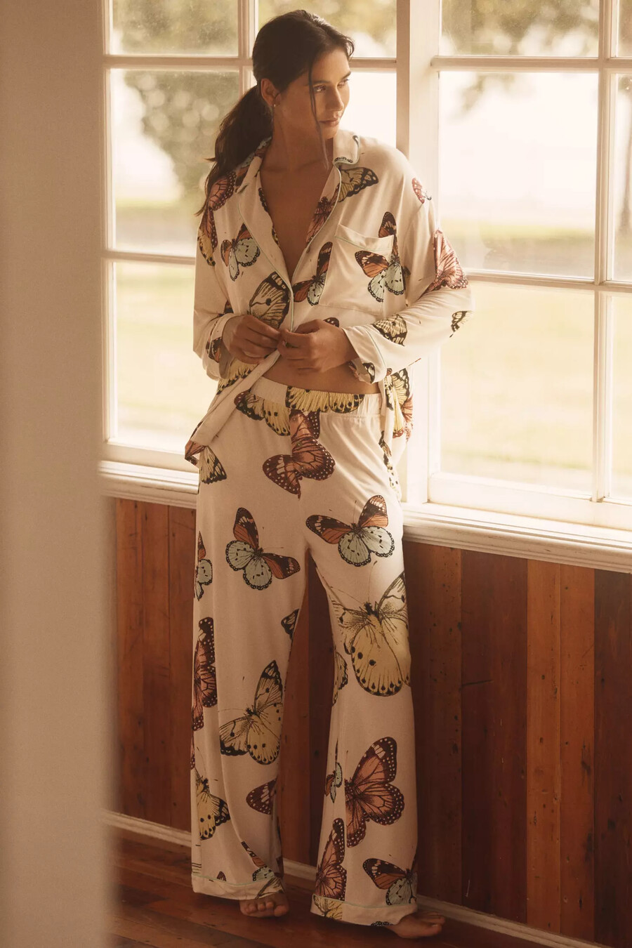 pantalones de pijama con ribete de briar