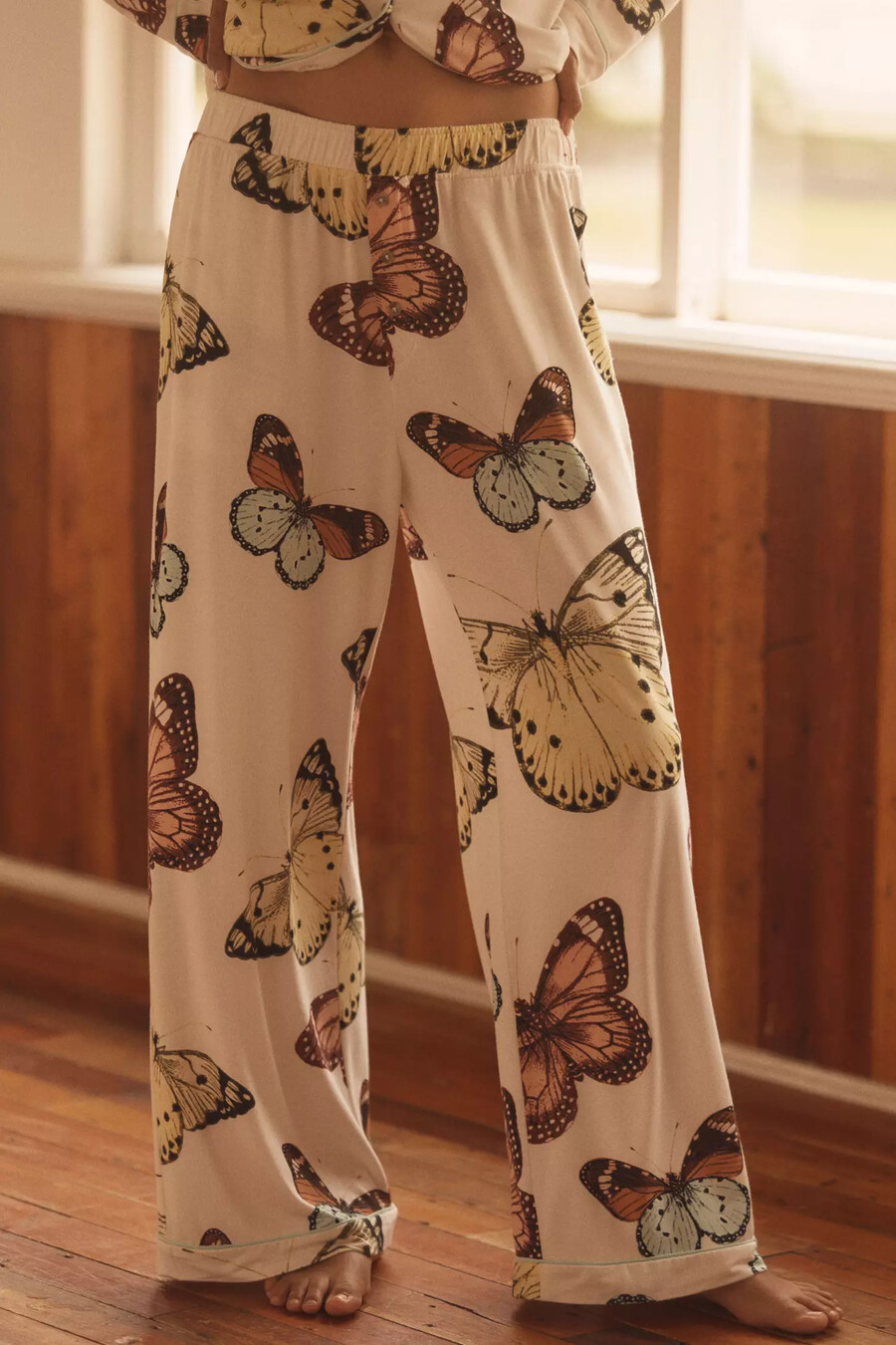 pantalones de pijama con ribete de briar