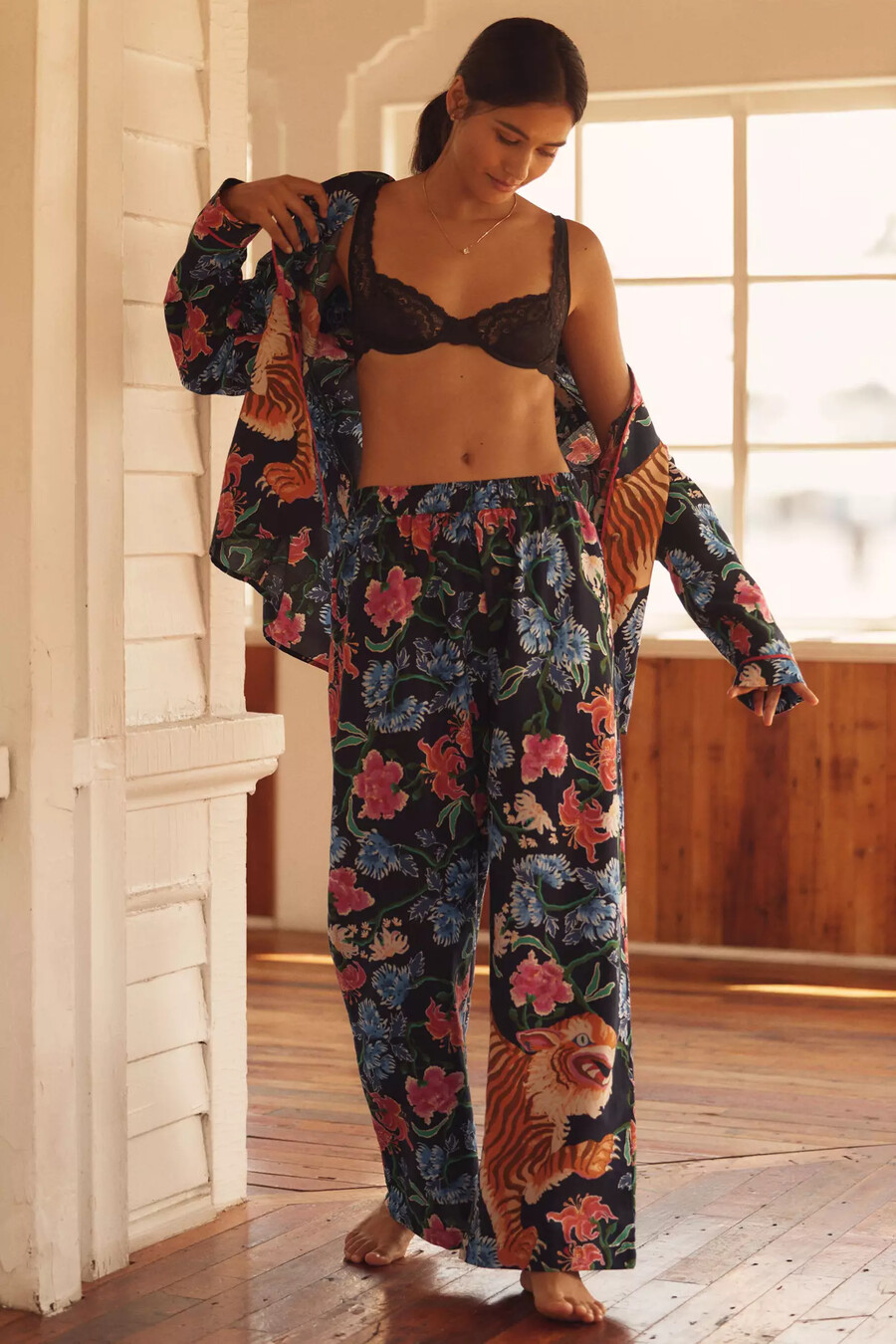 pantalones de pijama de franela lyrebird