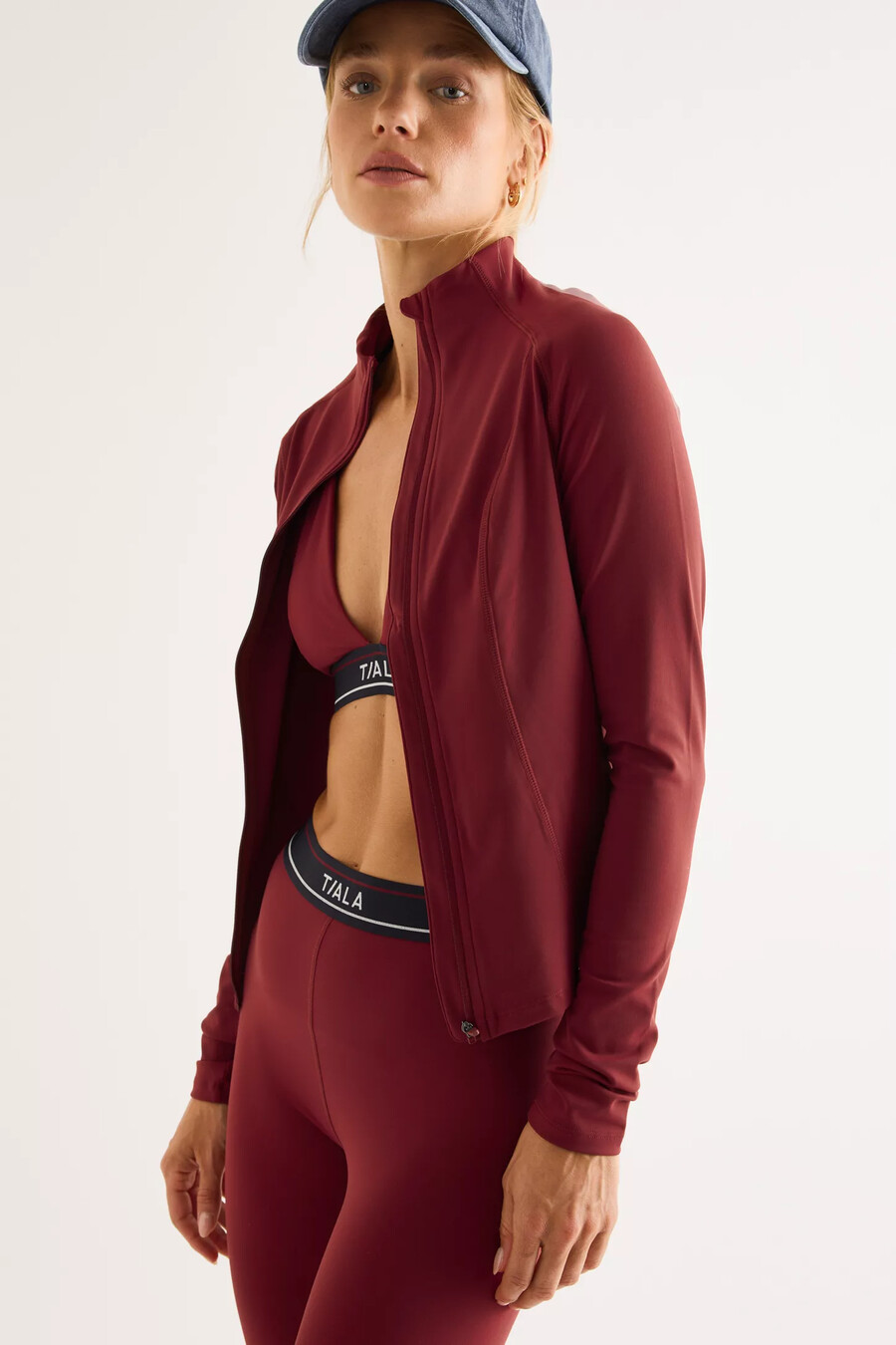 chaqueta de running con cremallera frontal tala dayflex