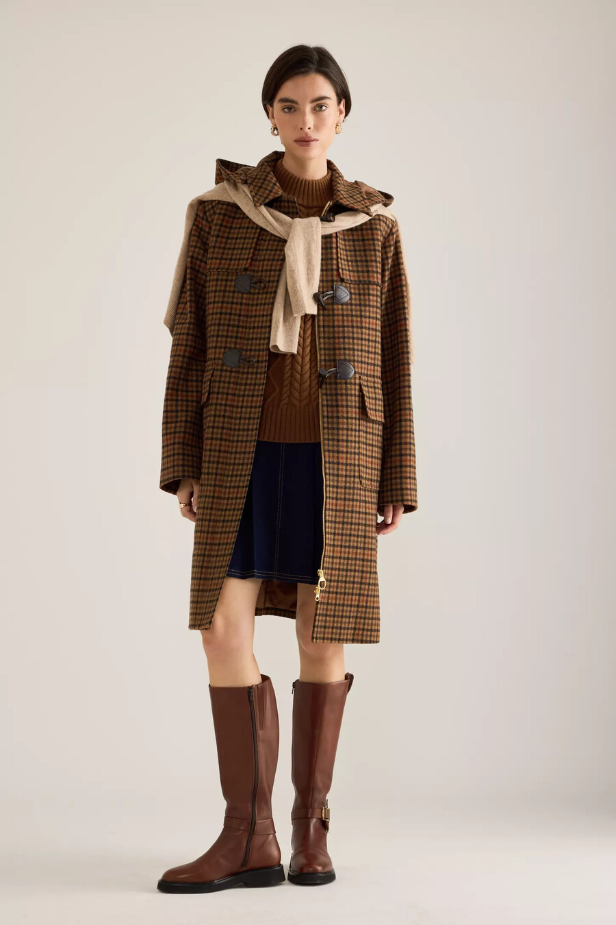 trenca a cuadros melody de barbour