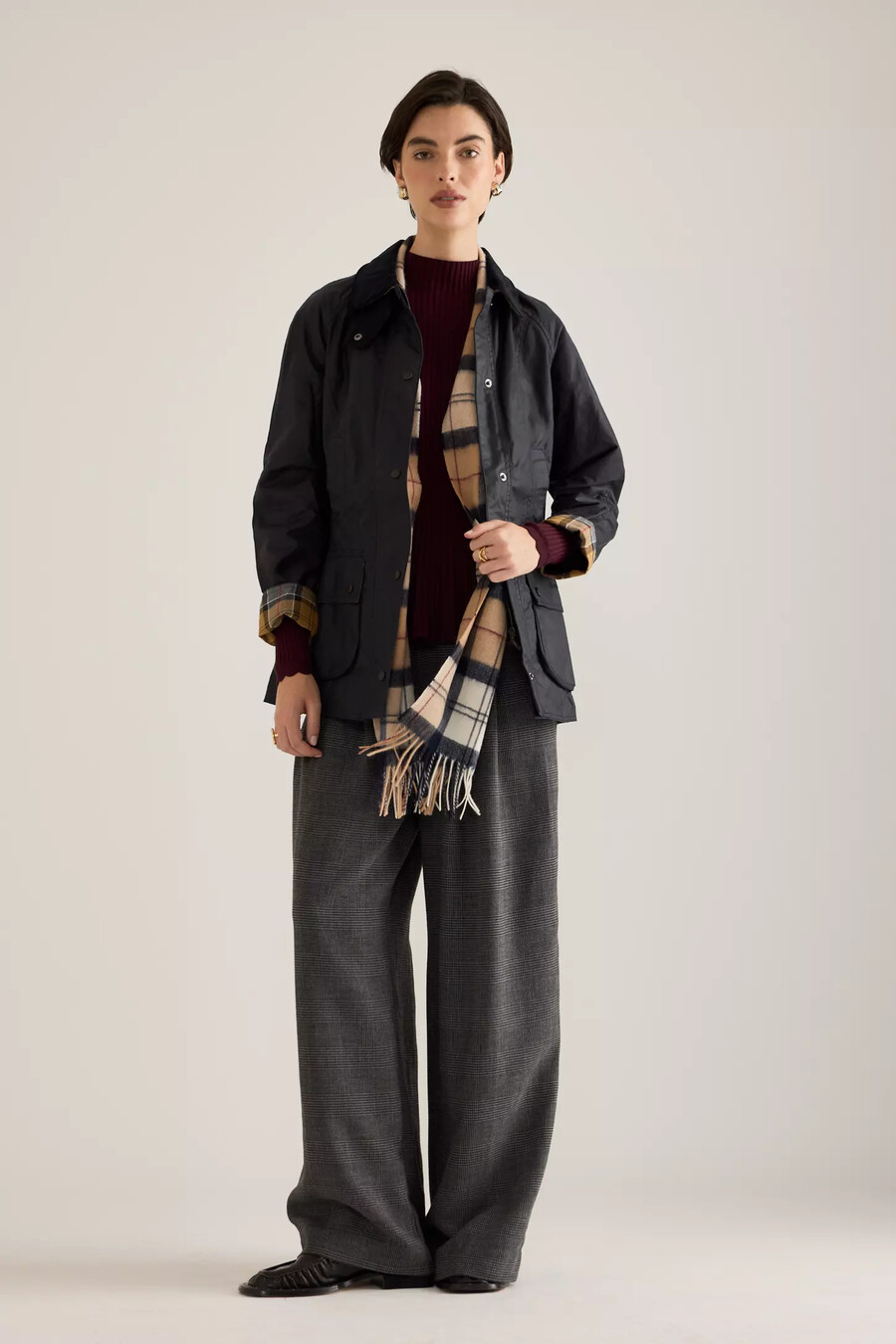 chaqueta encerada barbour beadnell