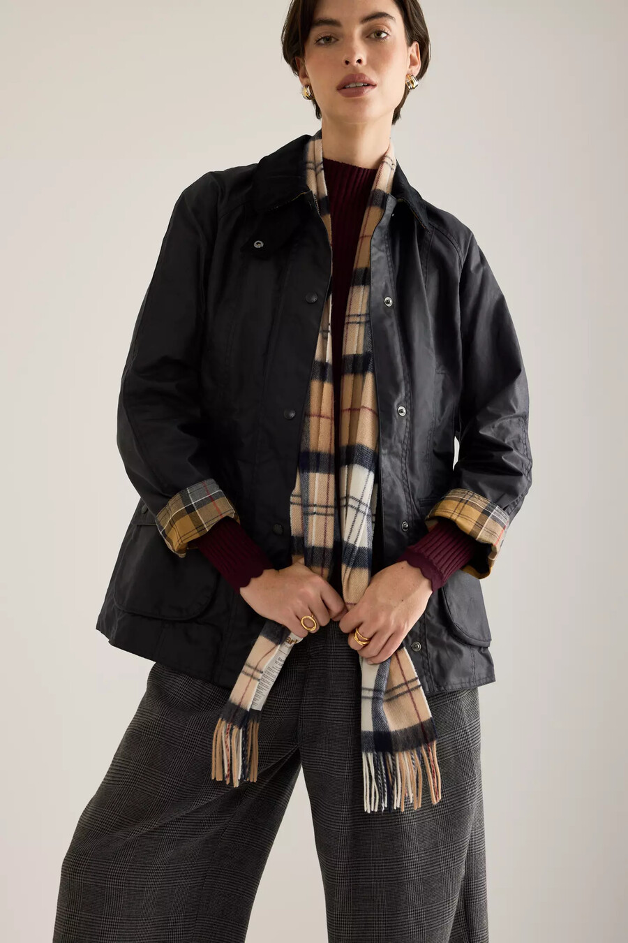 chaqueta encerada barbour beadnell