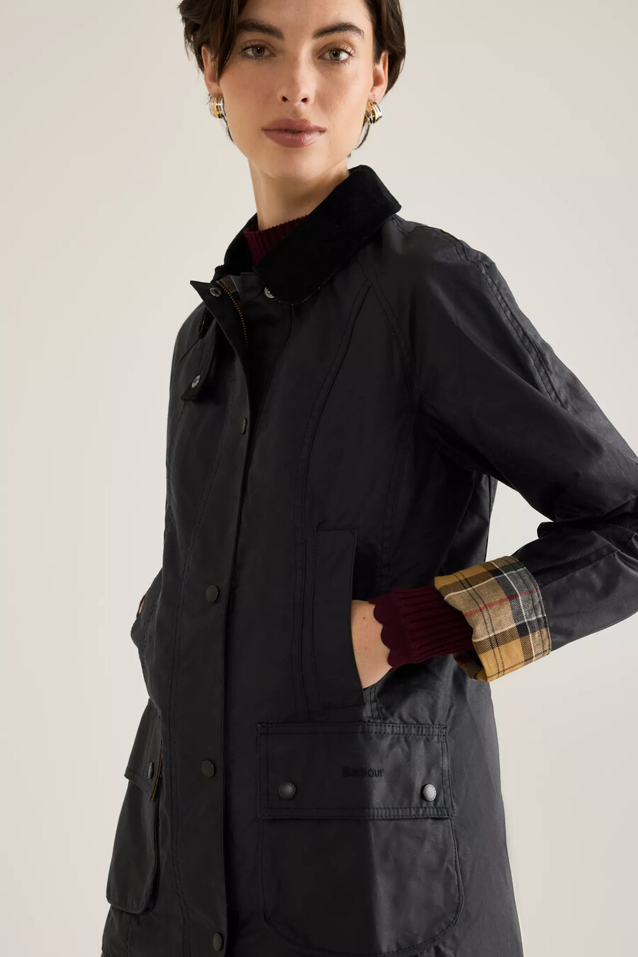 chaqueta encerada barbour beadnell