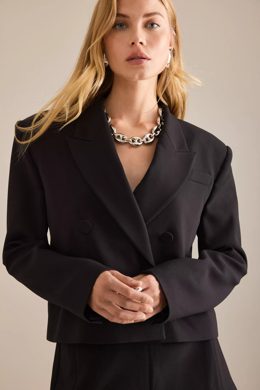 blazer corto cruzado jezel de bardot