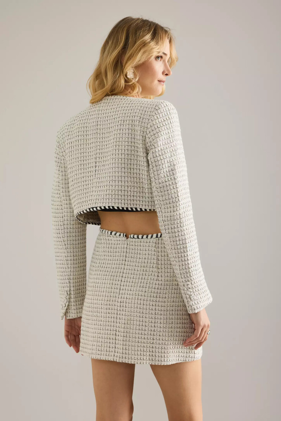chaqueta corta de bouclé florine de bardot