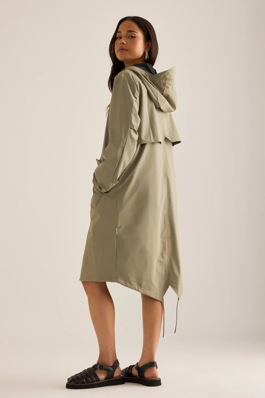 parka impermeable con cola de pez de rains
