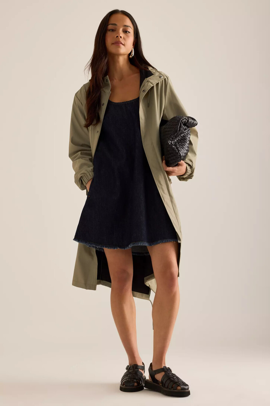 parka impermeable con cola de pez de rains