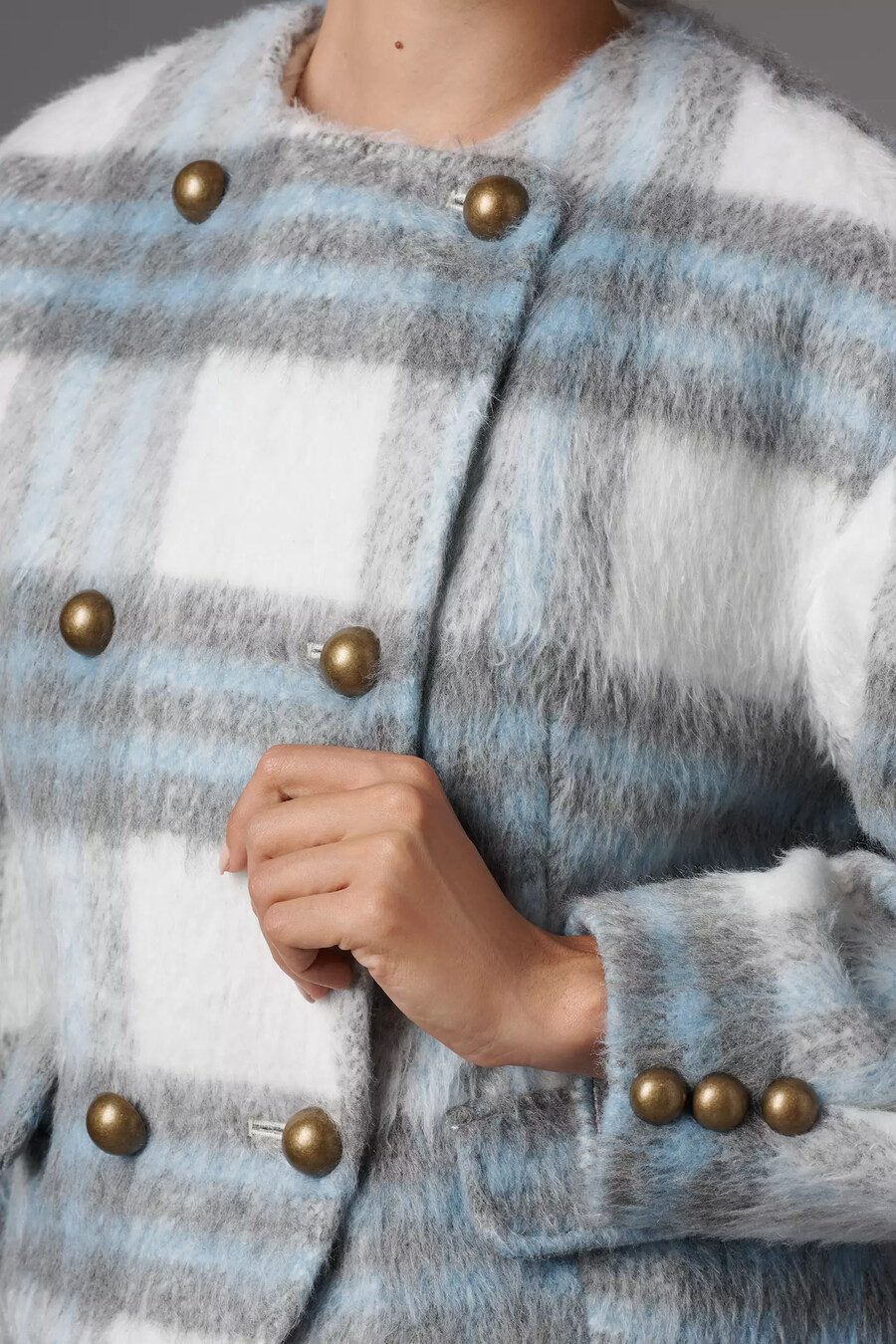 chaqueta a cuadros maeve