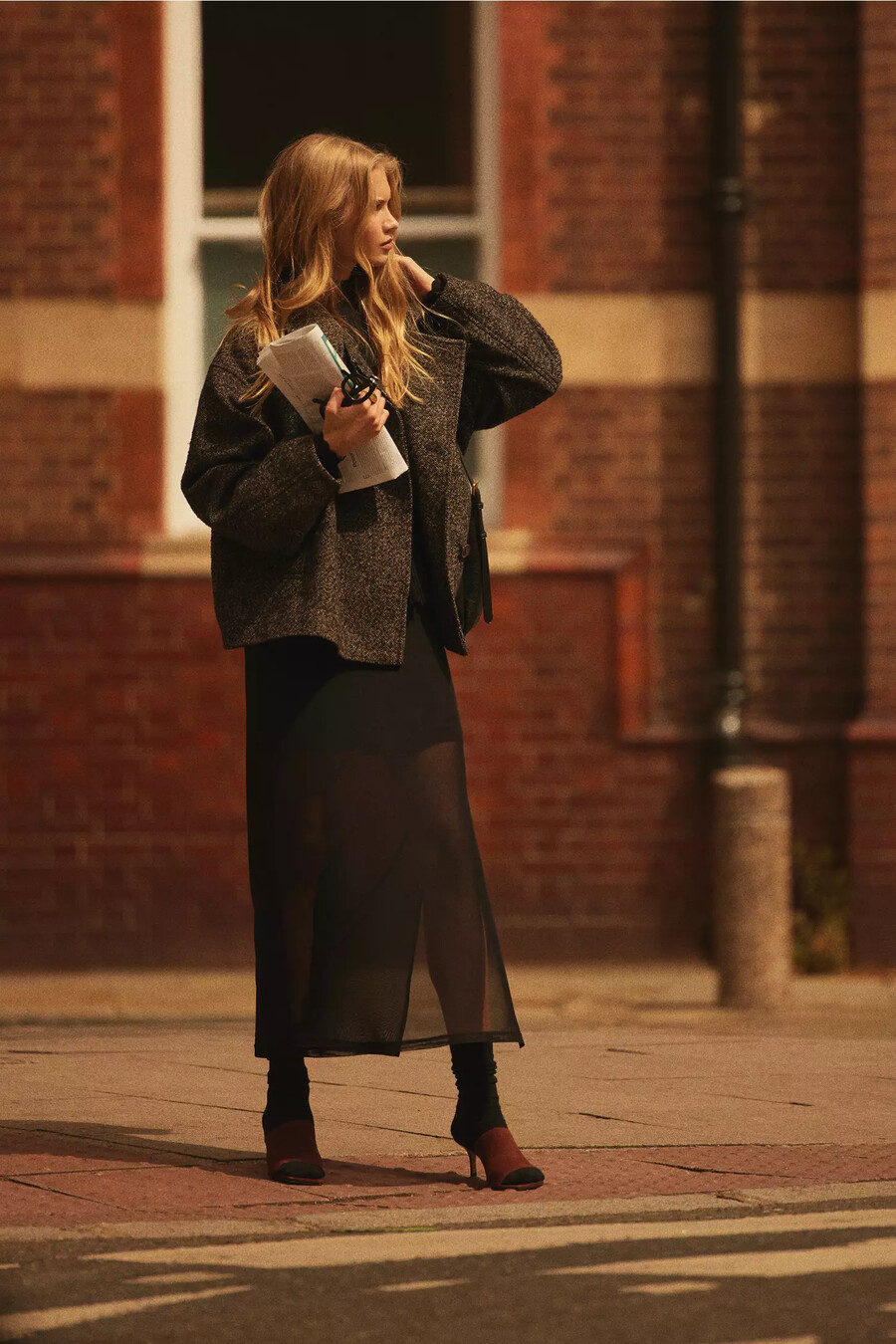 chaqueta bouclé de by anthropologie