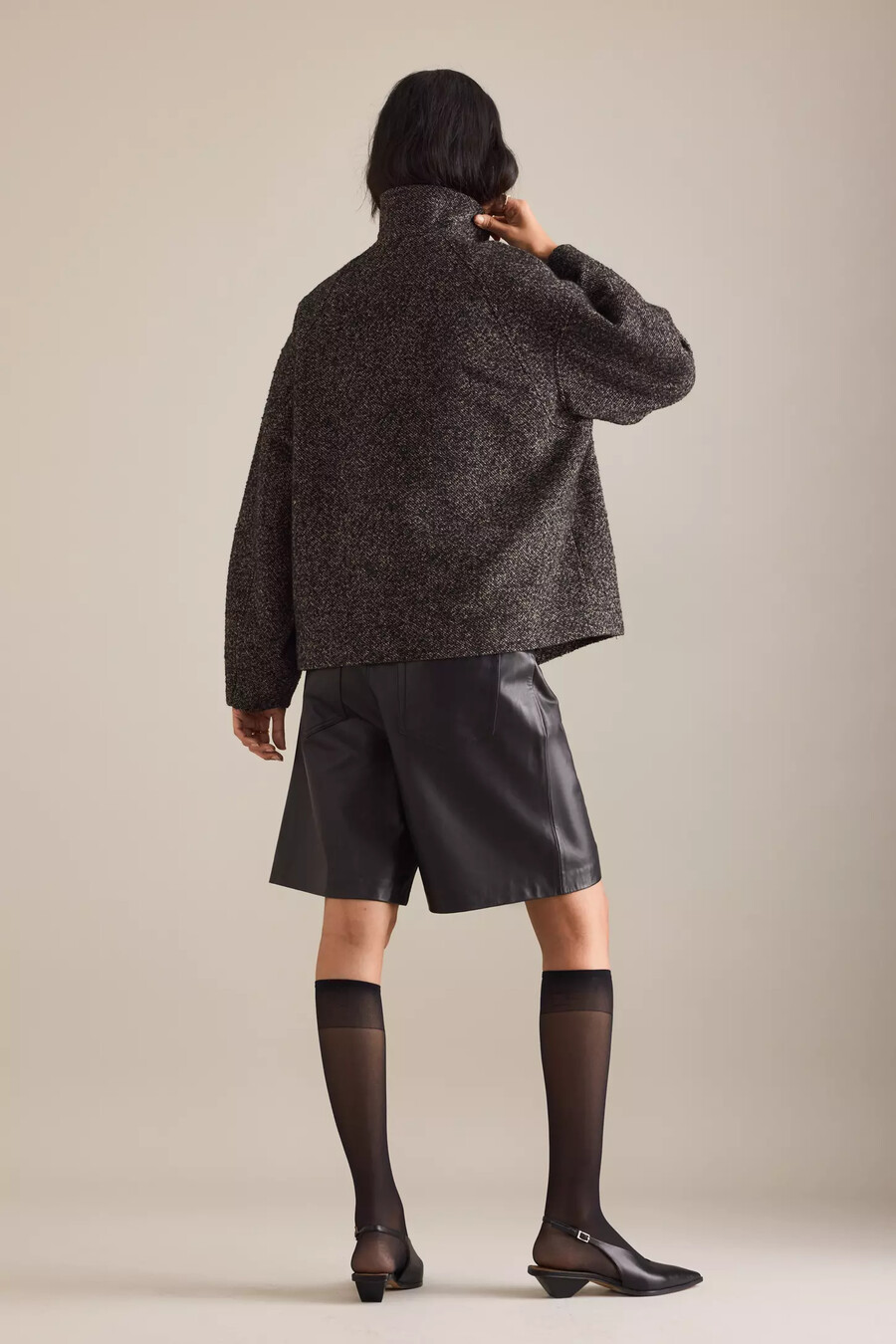 chaqueta bouclé de by anthropologie