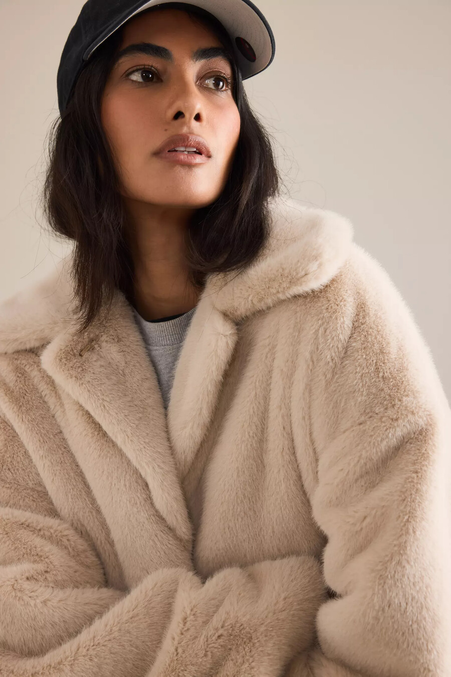 chaqueta de piel sintética de anthropologie