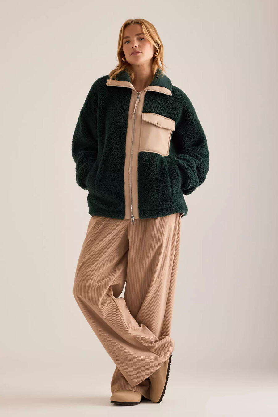 chaqueta sherpa varley lowell