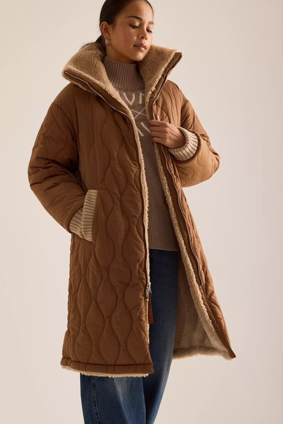 abrigo reversible varley theia