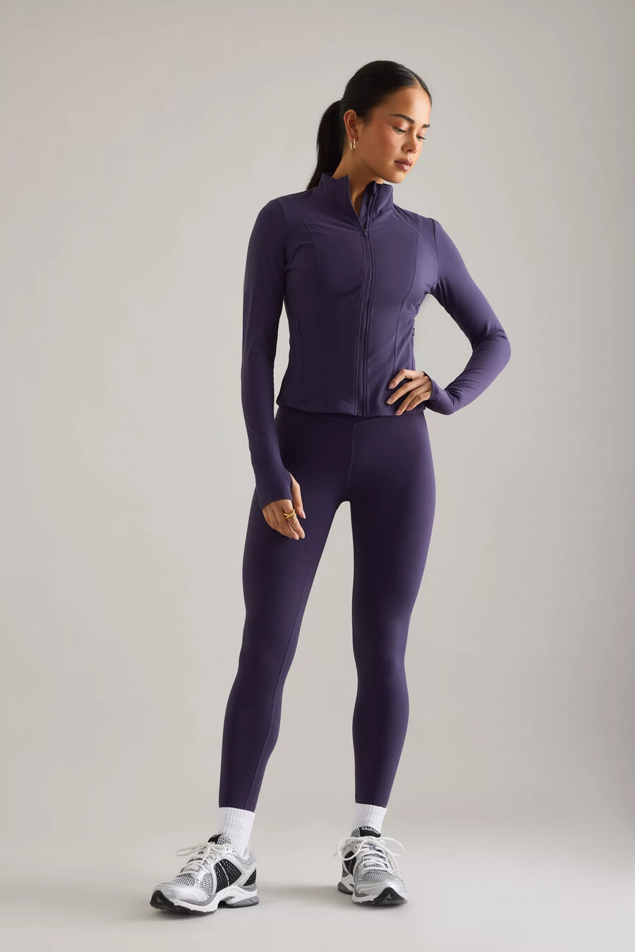chaqueta de running con cremallera frontal tala dayflex