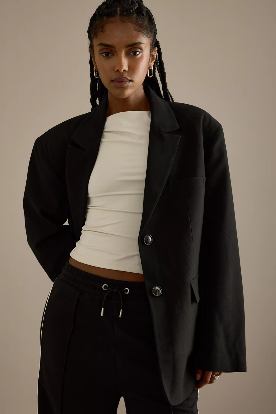 blazer extragrande para uso diario de tala