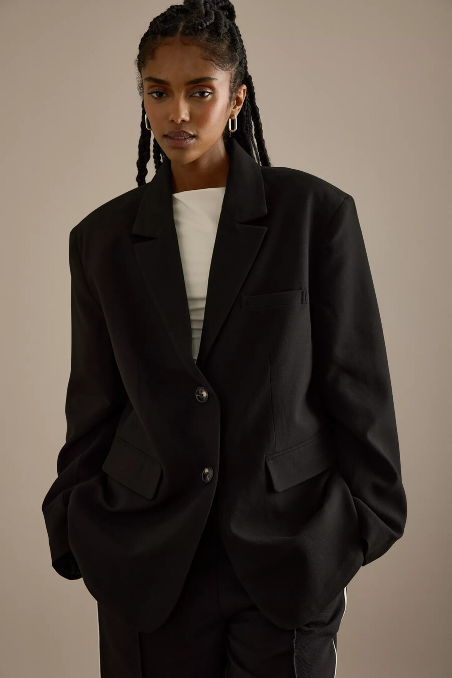 blazer extragrande para uso diario de tala