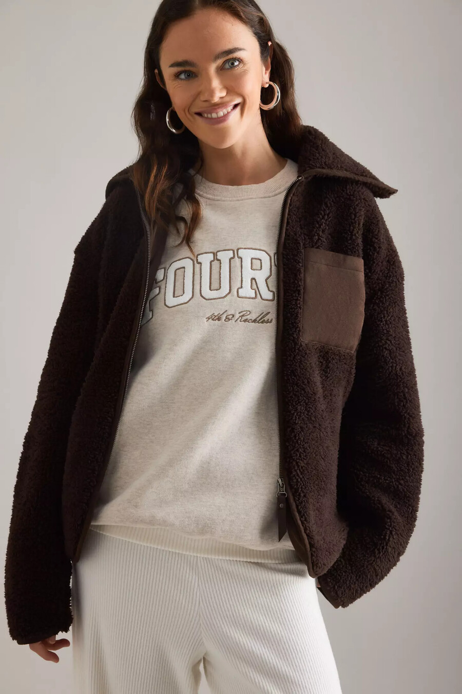 chaqueta polar con cremallera de zara 4th reckless