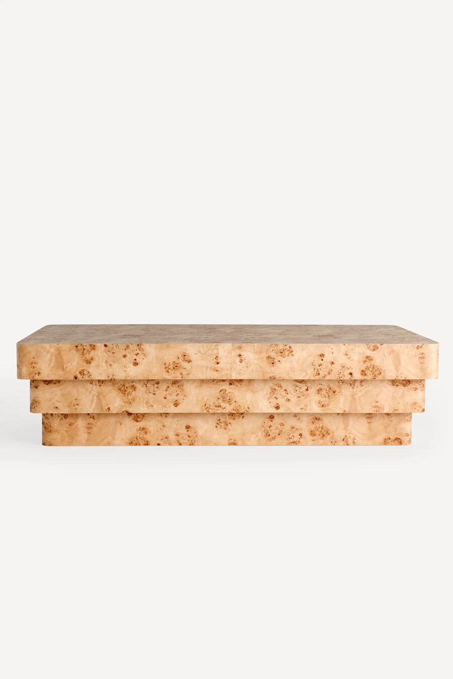 mesa de centro de madera de nudo leonne
