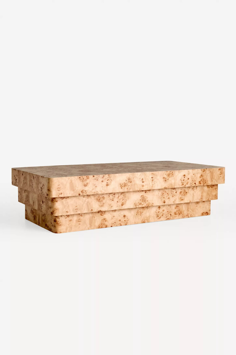 mesa de centro de madera de nudo leonne