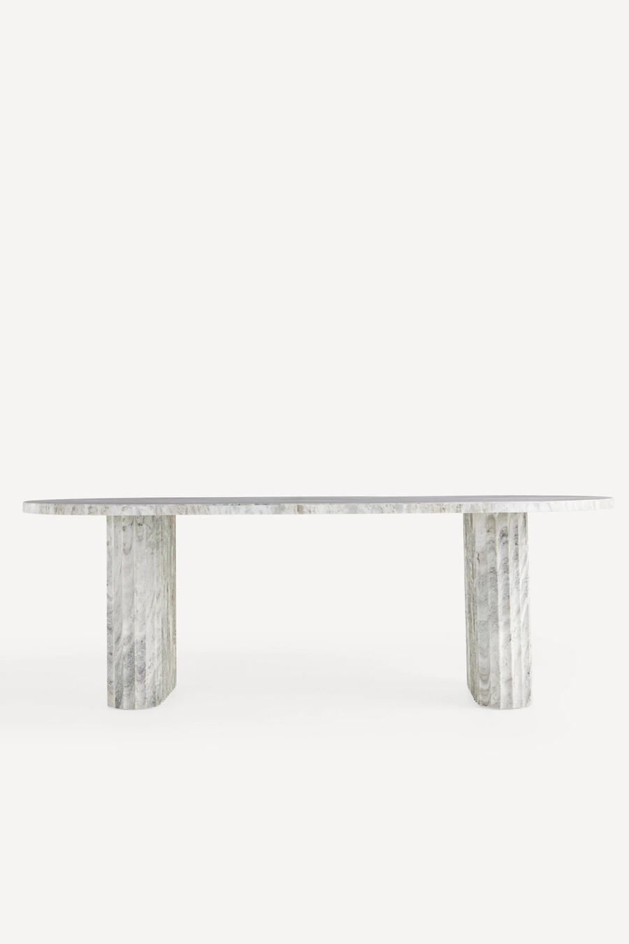 mesa de comedor jolie oval de mármol de 90
