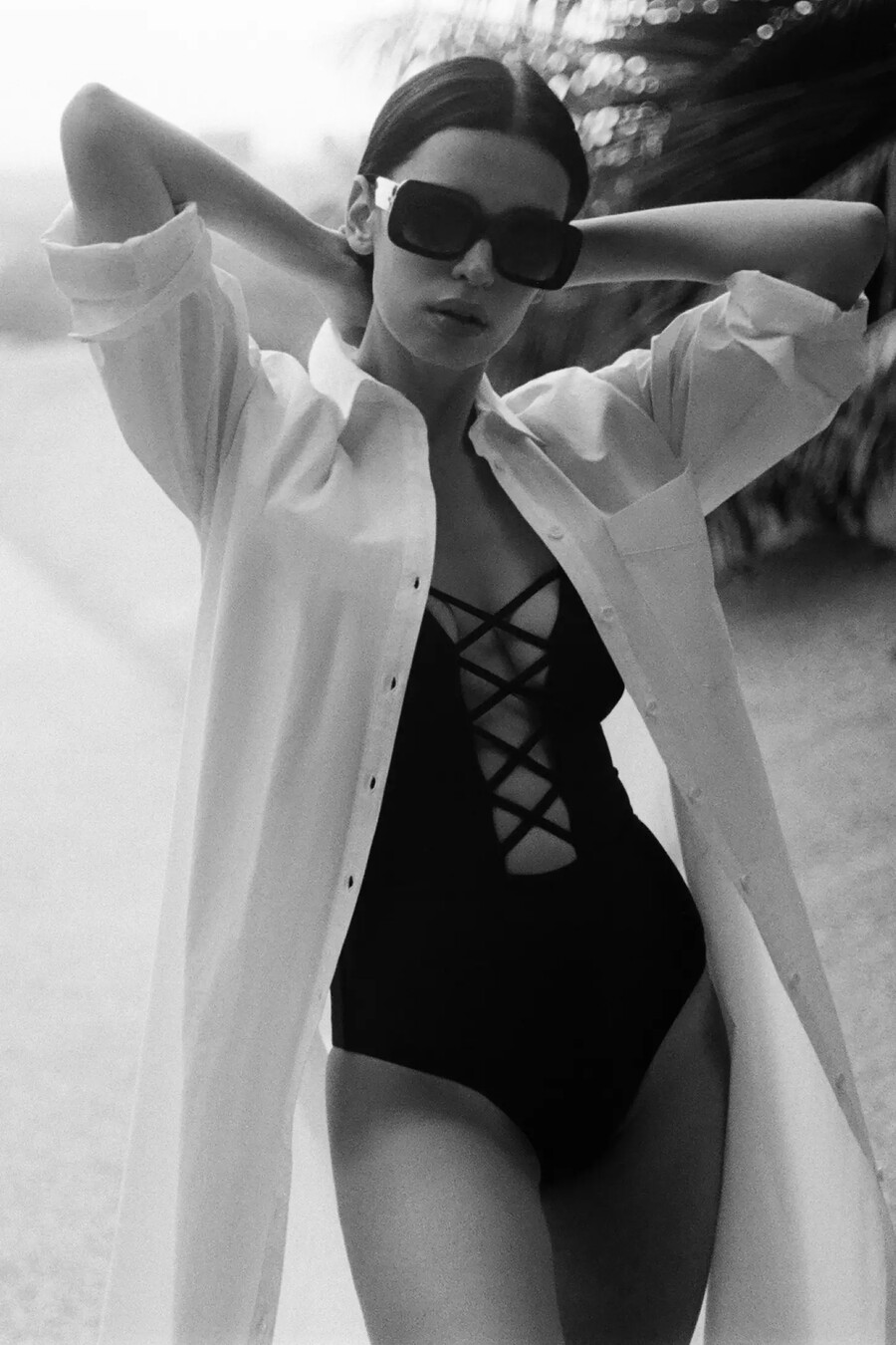 vestido camisero de manga larga de anthropologie