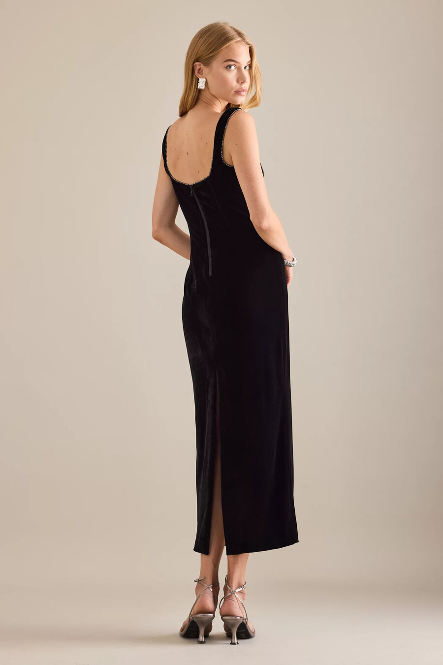 vestido midi bardot brooklyn