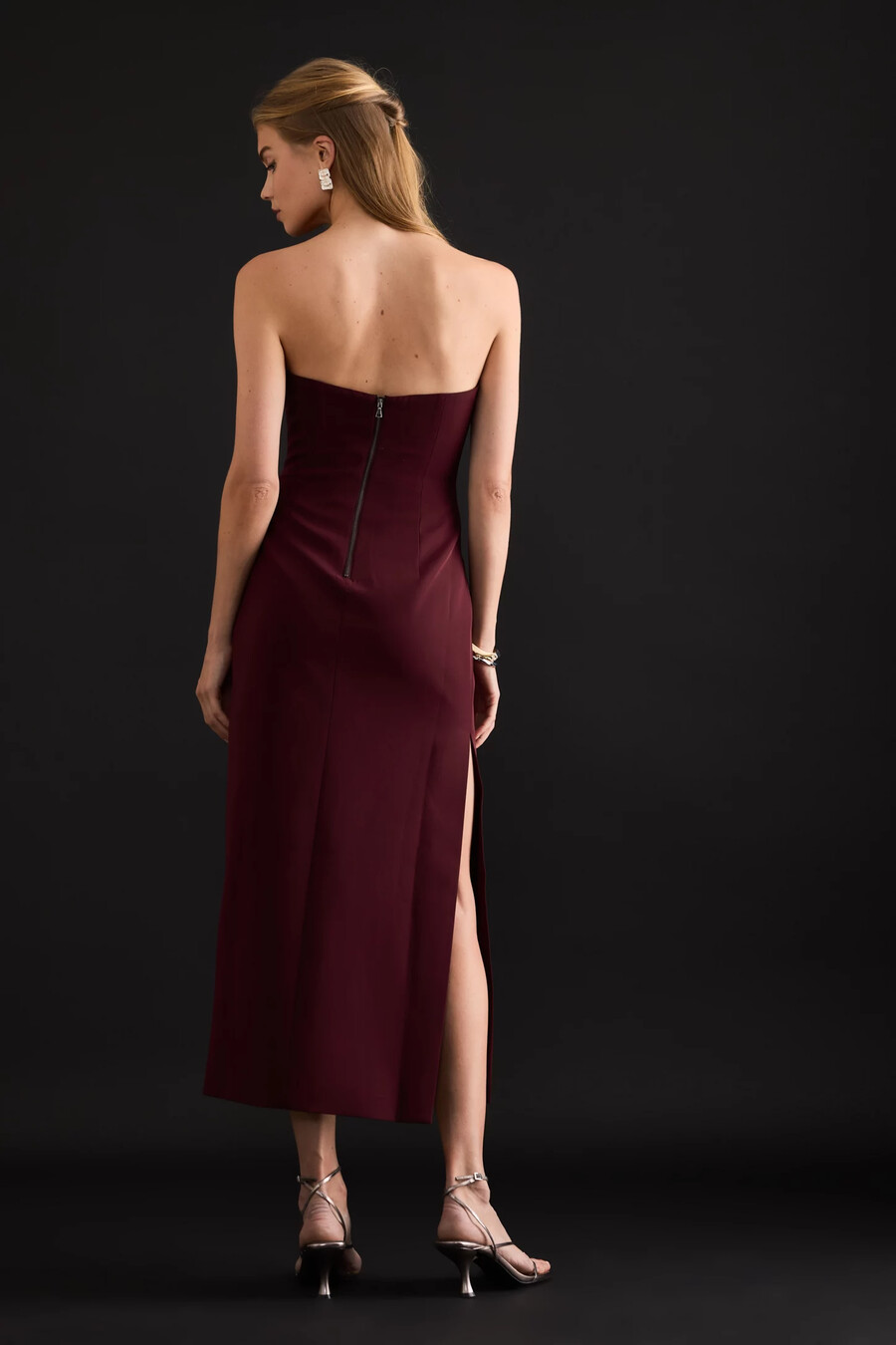 vestido midi eleni de bardot