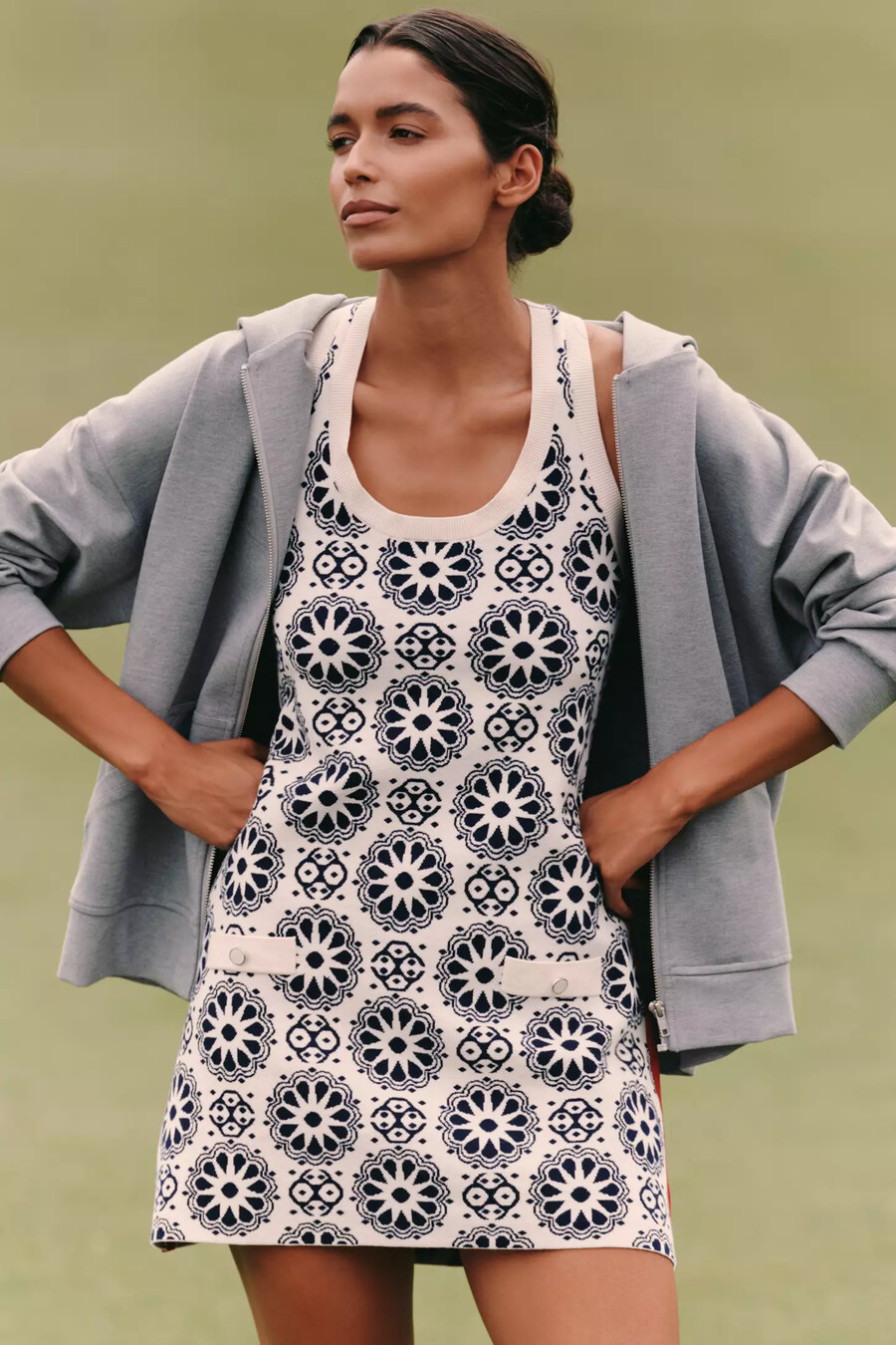 el minivestido pardo de upside x anthropologie