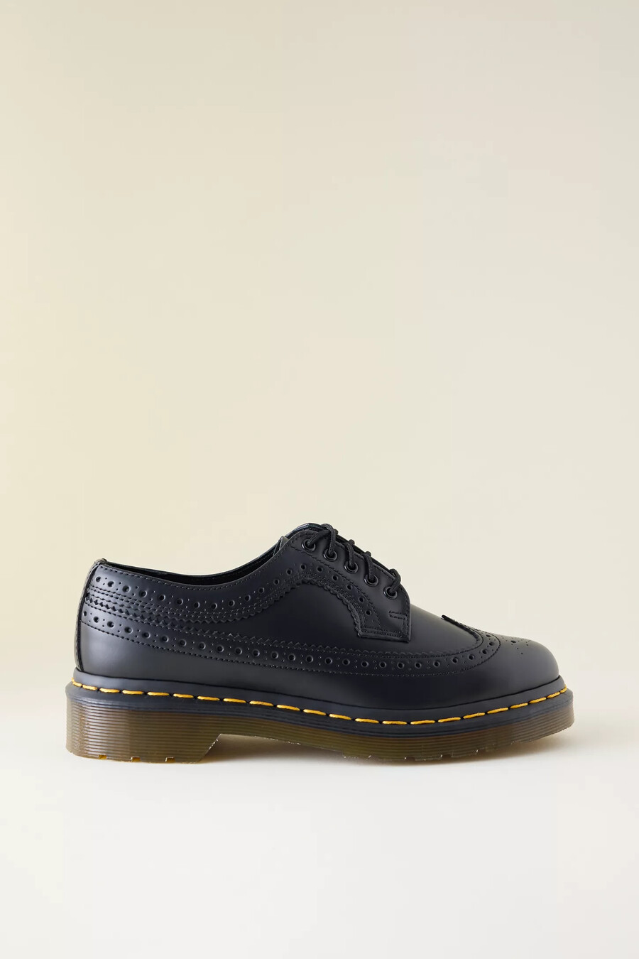 zapatos brogue de cuero liso dr. martens 3989