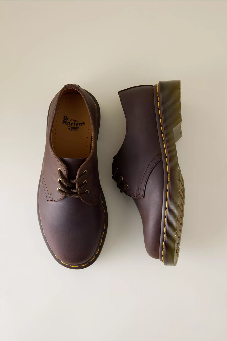 zapatos oxford de cuero dr. martens 1461 crazy horse
