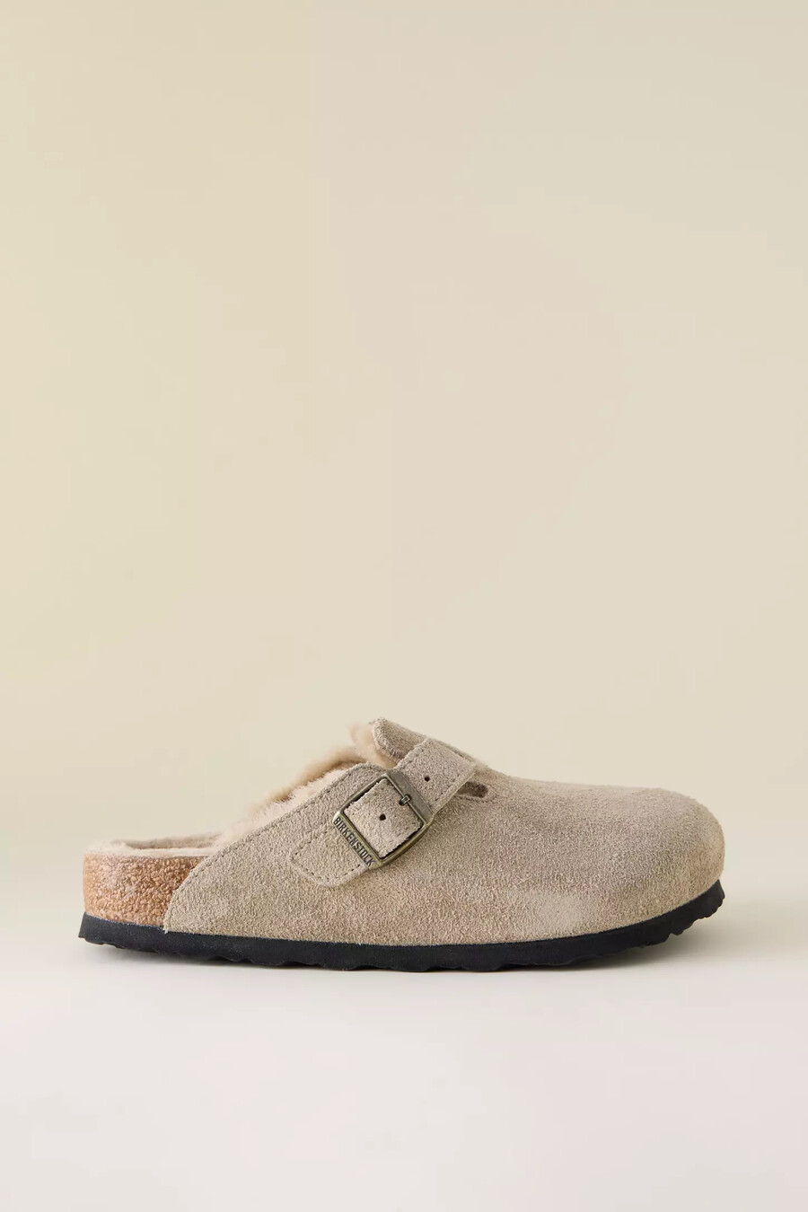 zuecos birkenstock boston de piel de oveja