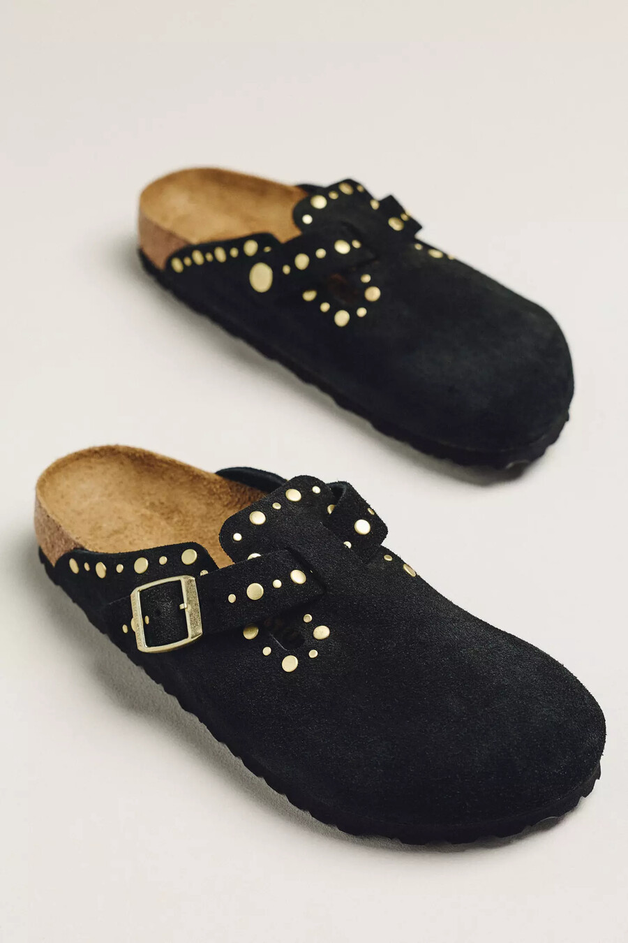 zuecos birkenstock boston rivets