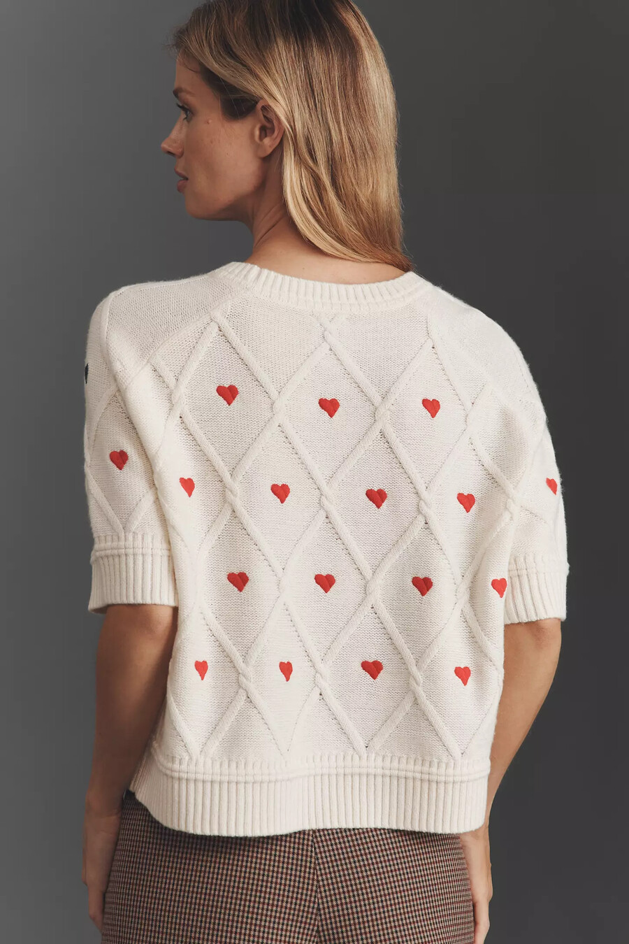 jersey gráfico de mezcla de lana maeve crop