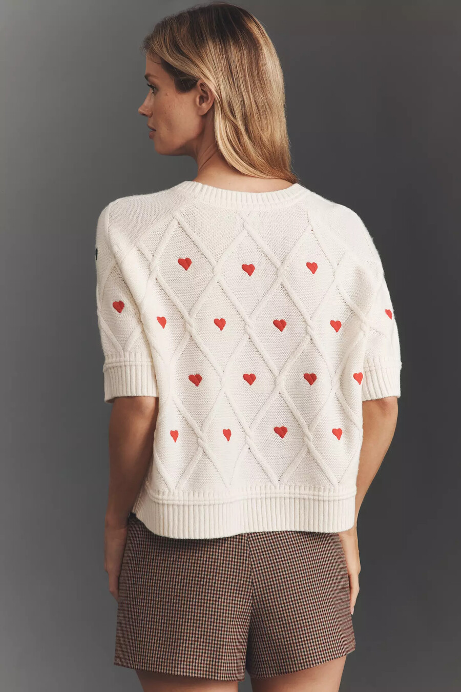 jersey gráfico de mezcla de lana maeve crop