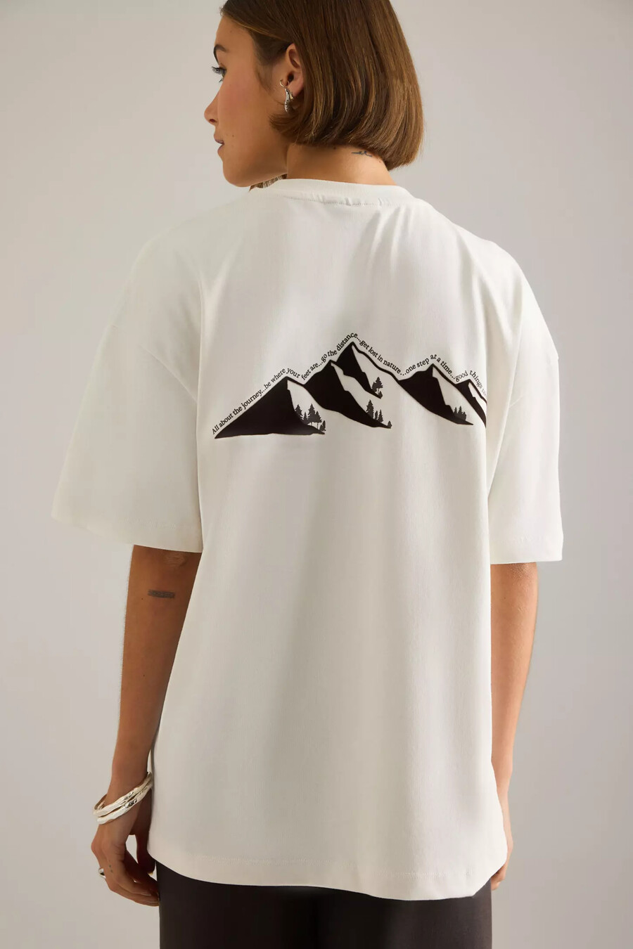 camiseta gráfica extragrande tala