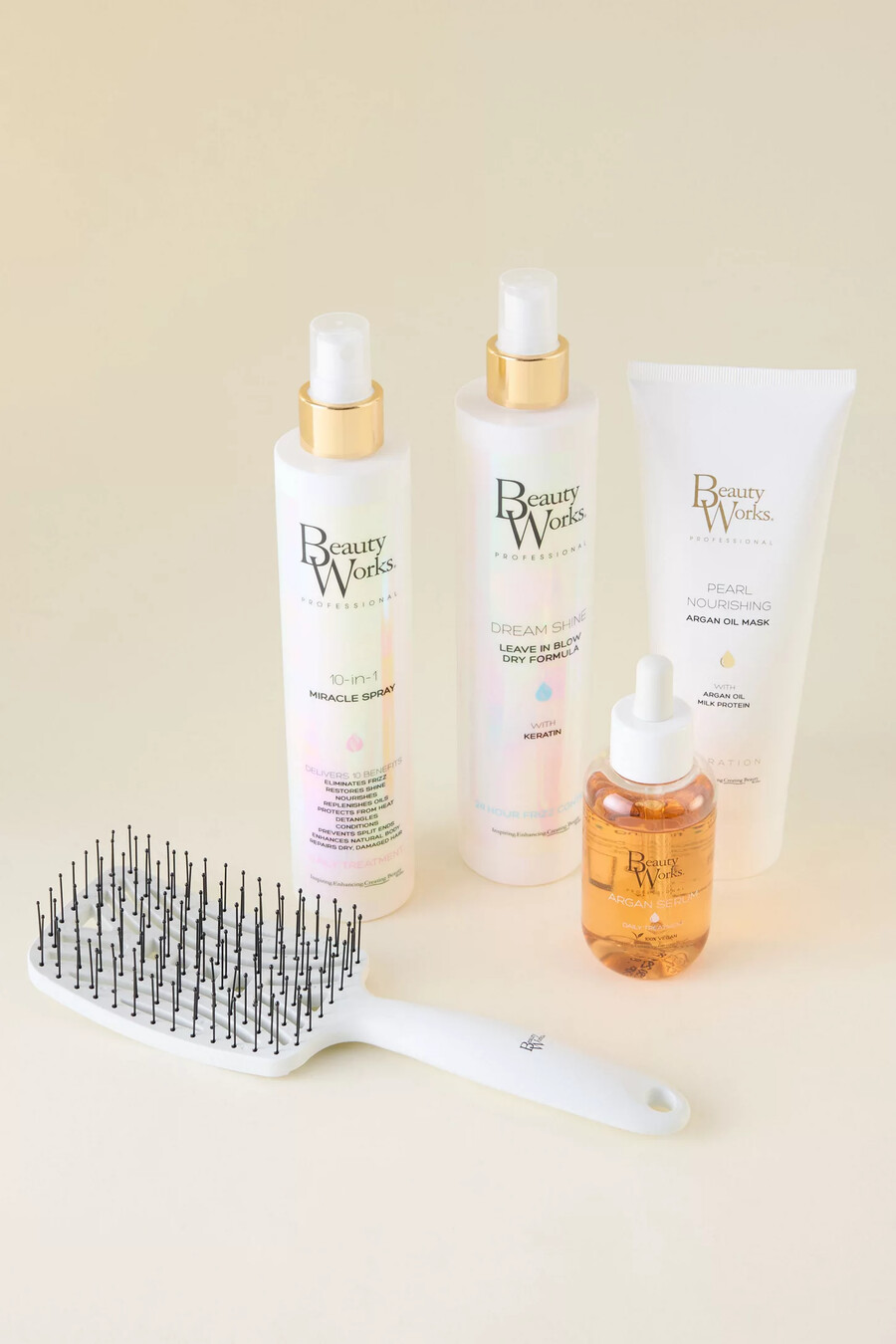 set de regalo para el cuidado del cabello shining stars de beauty works