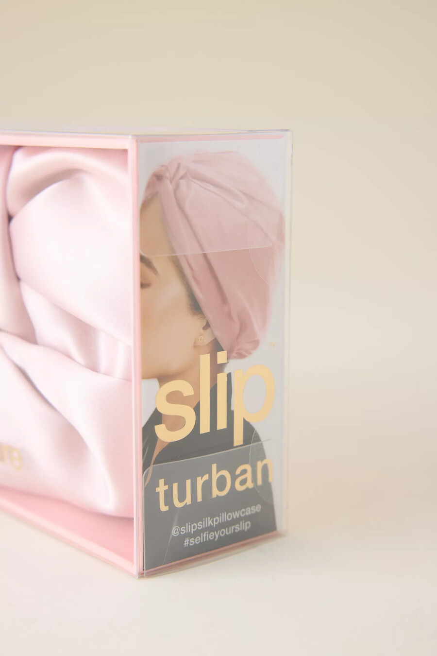 turbante de seda pura slip