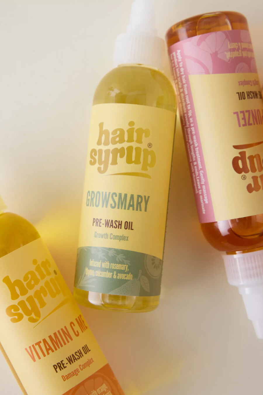 jarabe para el cabello growsmary aceite prelavado para el cabello