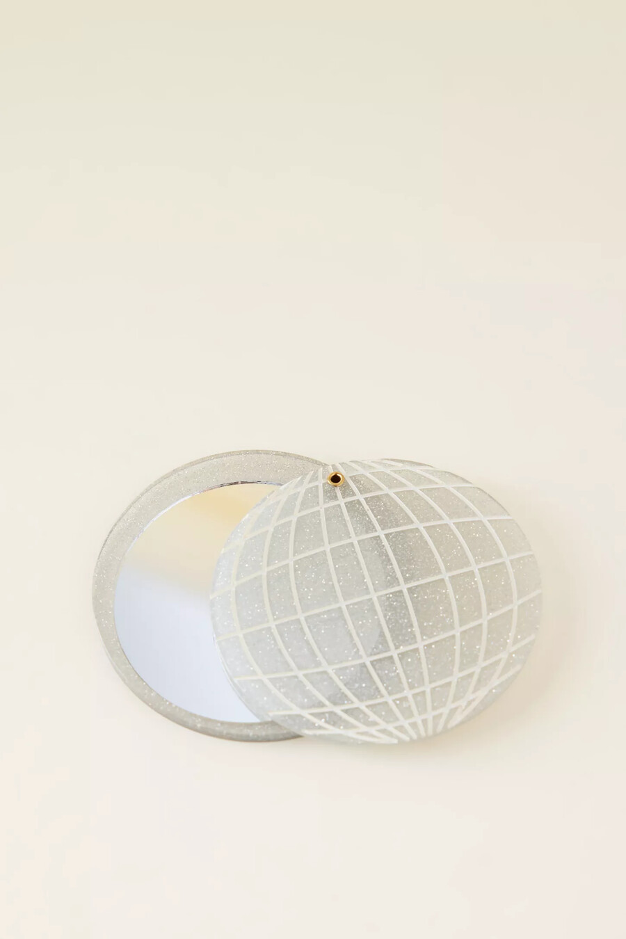 espejo compacto disco solar eclipse