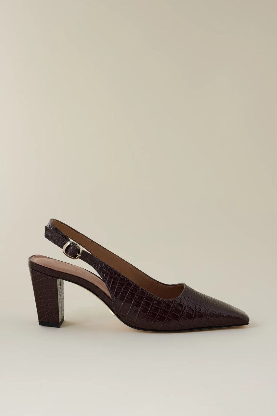 tacones de tira trasera con punta cuadrada vicenza