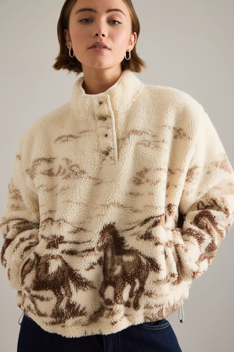 suéter polar levis kasey sherpa