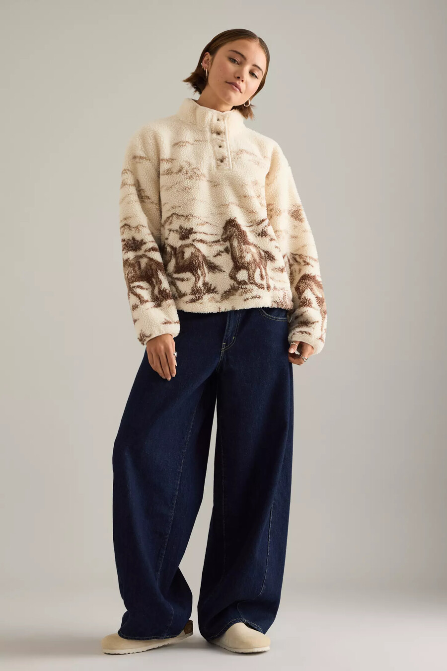 suéter polar levis kasey sherpa