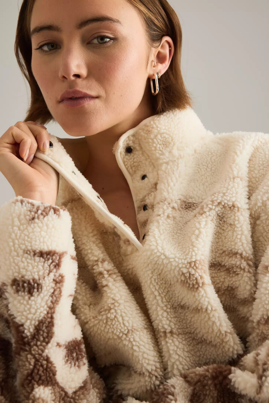 suéter polar levis kasey sherpa