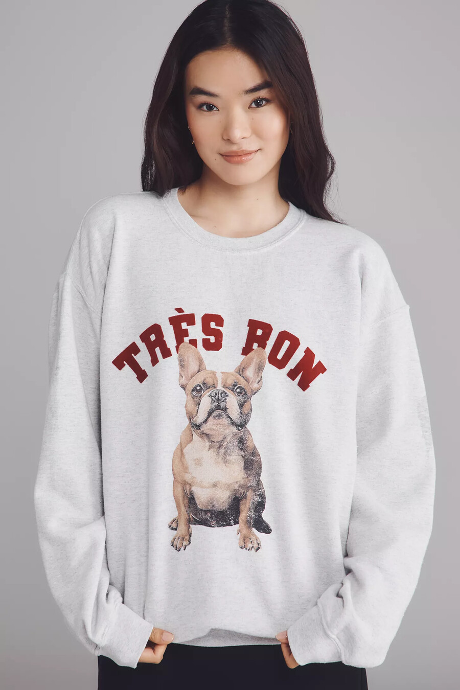 sudadera con estampado de perros de anthropologie