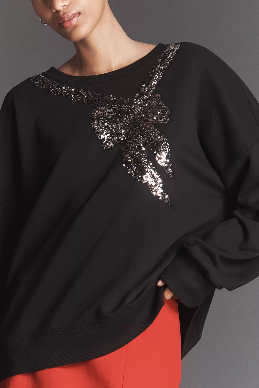 sudadera con lazo adornado de maeve