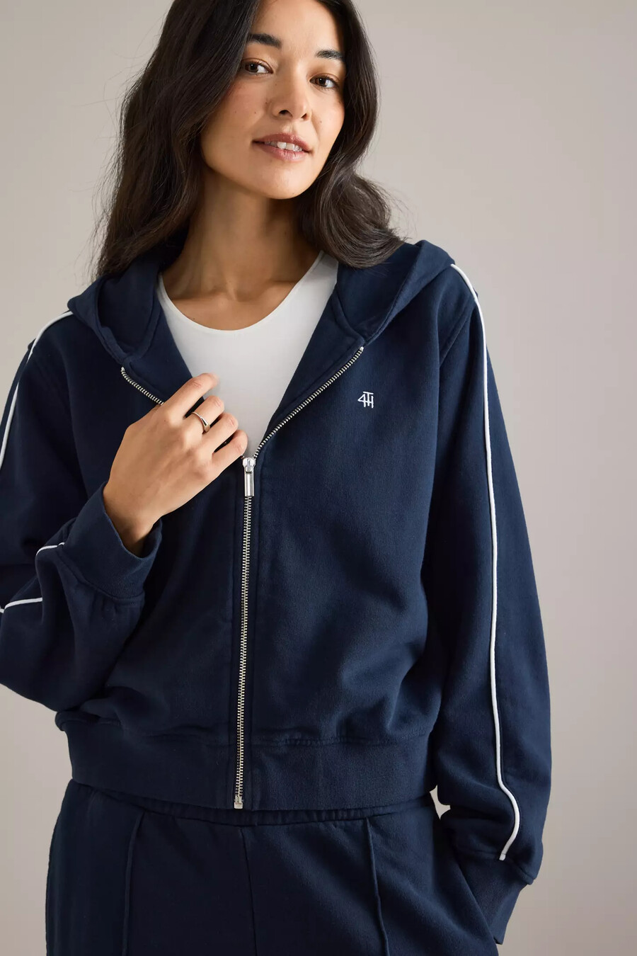 sudadera con capucha y cremallera de carey de 4th reckless