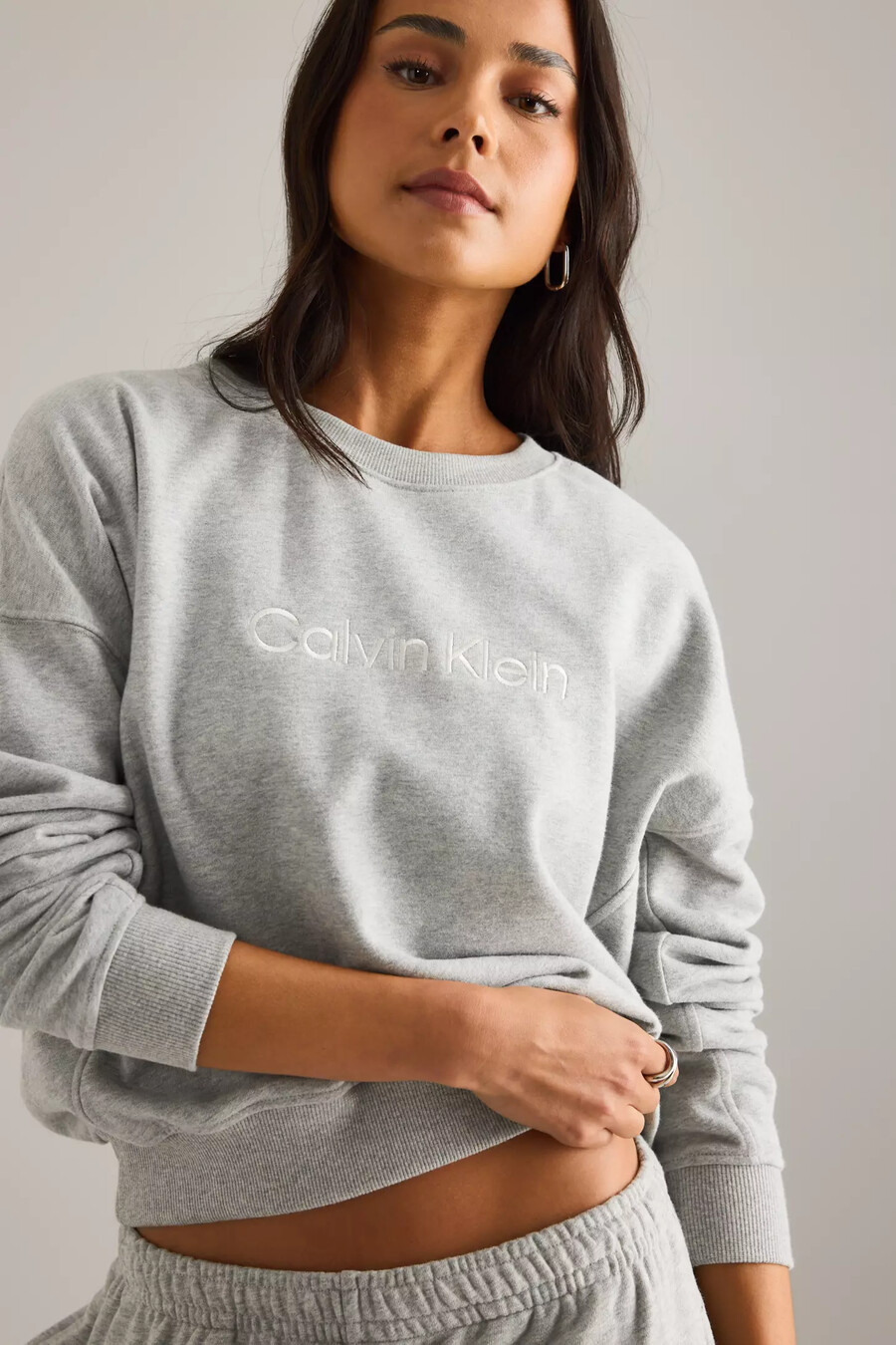 sudadera corta de calvin klein