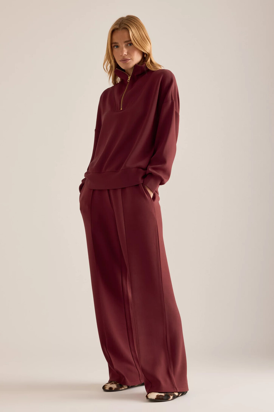 sudadera con media cremallera varley hawley