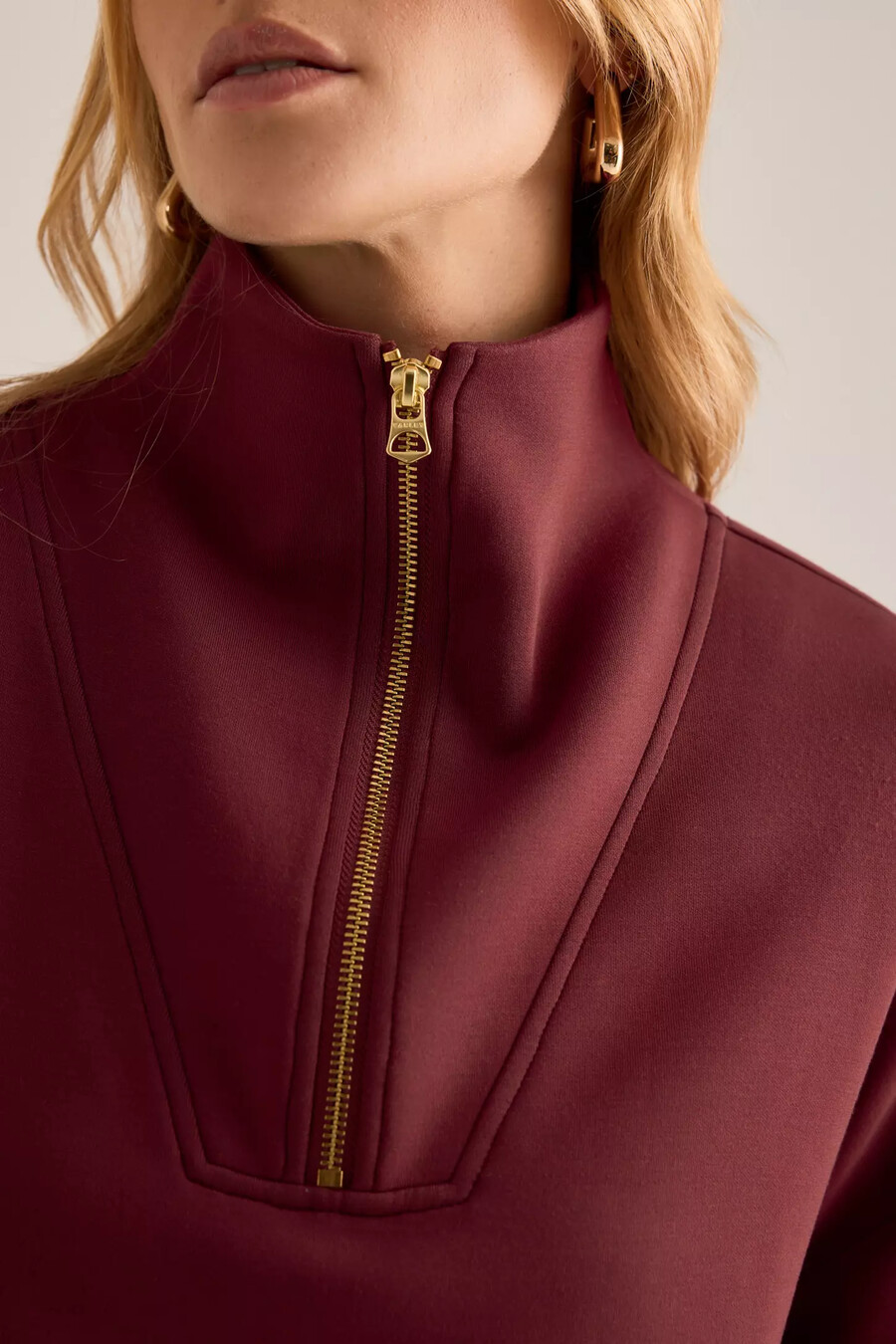 sudadera con media cremallera varley hawley